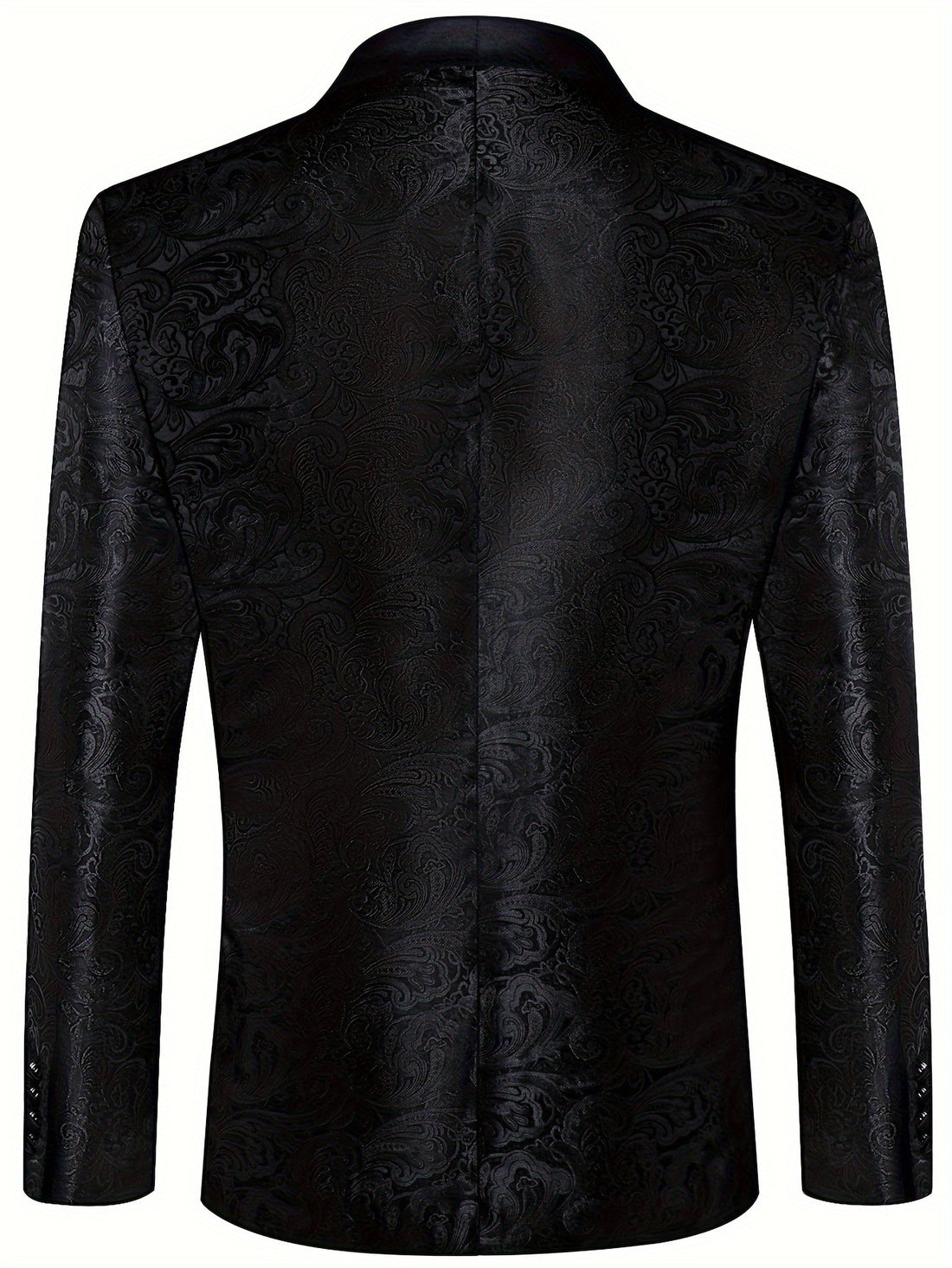 Men's Retro Paisley Pattern Blazer, Chic Elegant One Button.