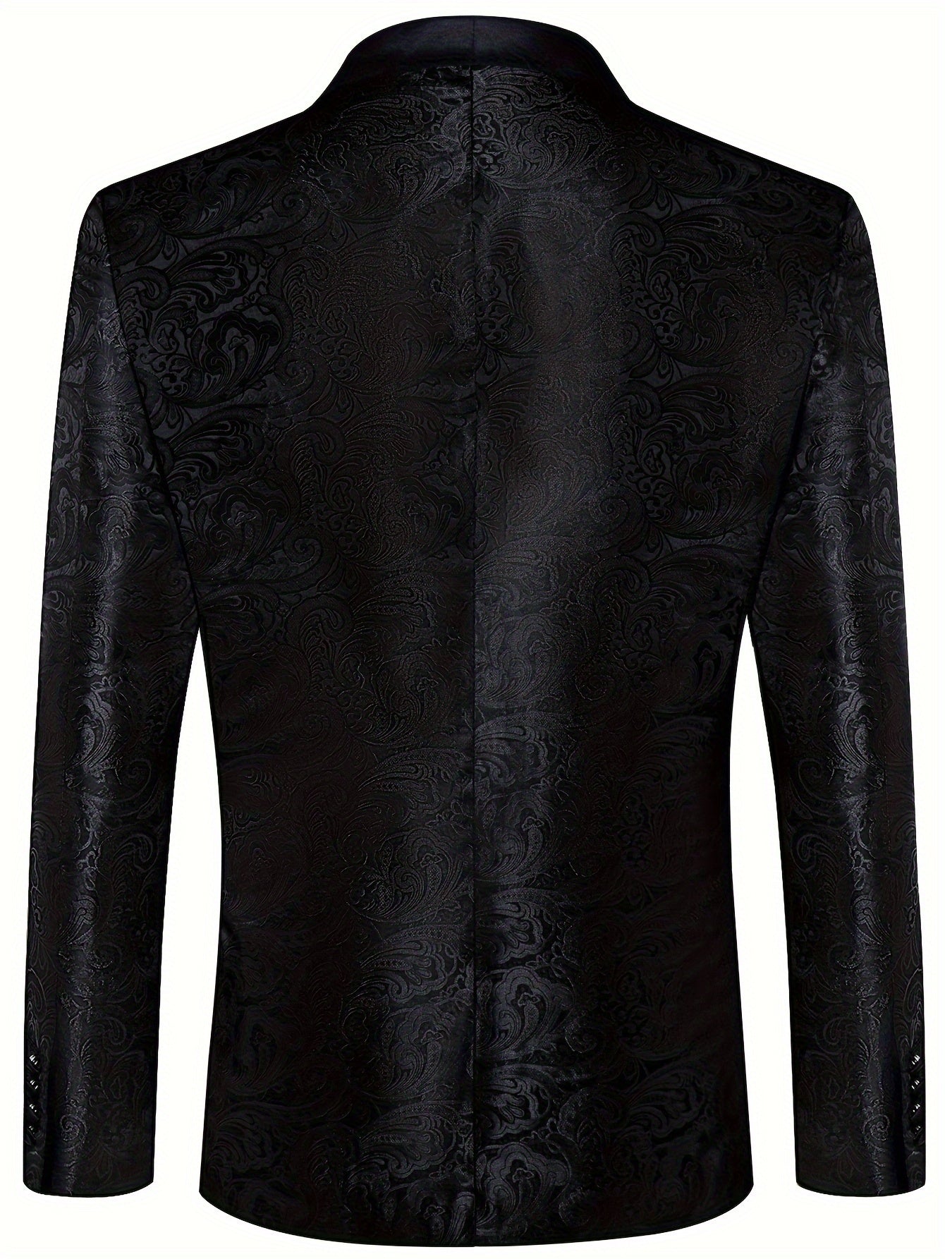 Men's Retro Paisley Pattern Blazer, Chic Elegant One Button.