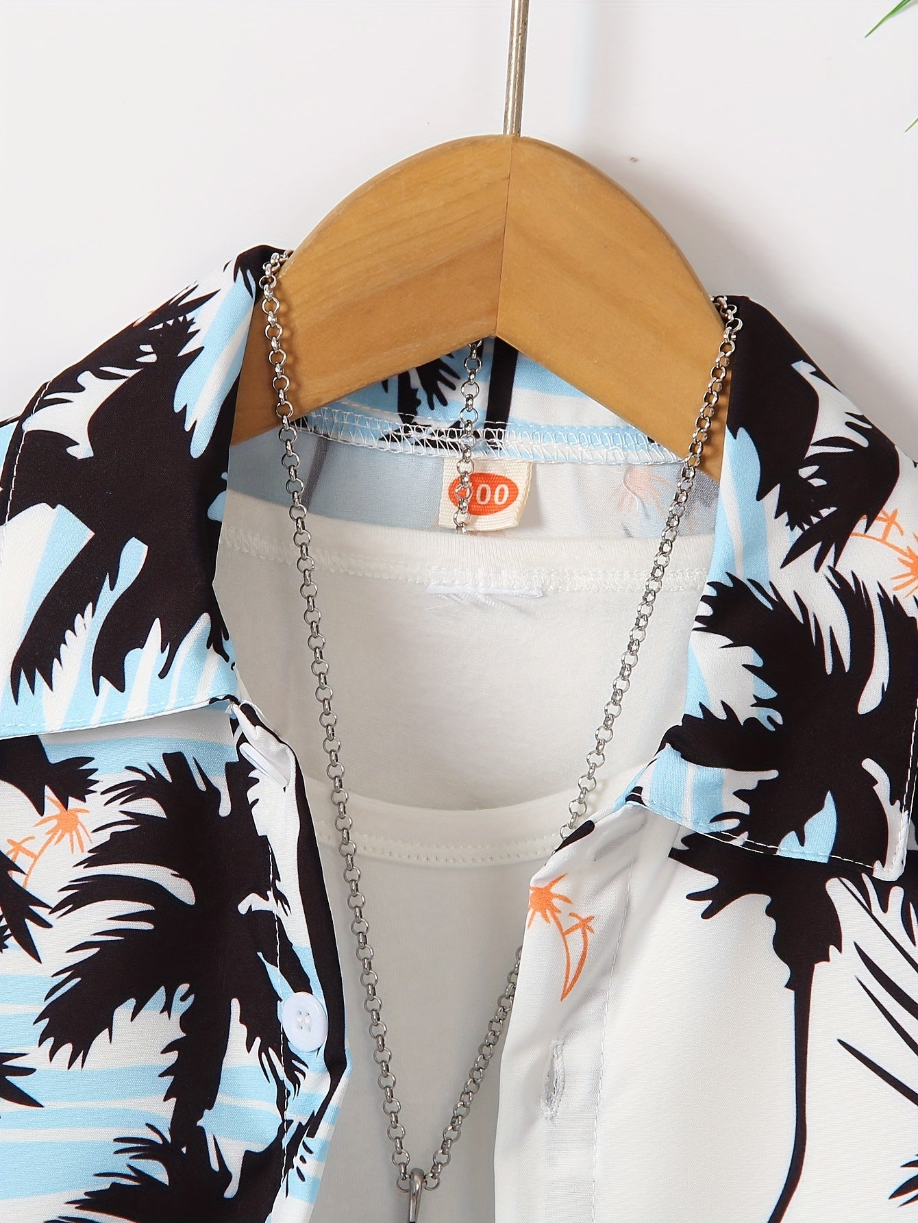 Boy's Hawaiian T-shirt Vacation Kids Round Neck .