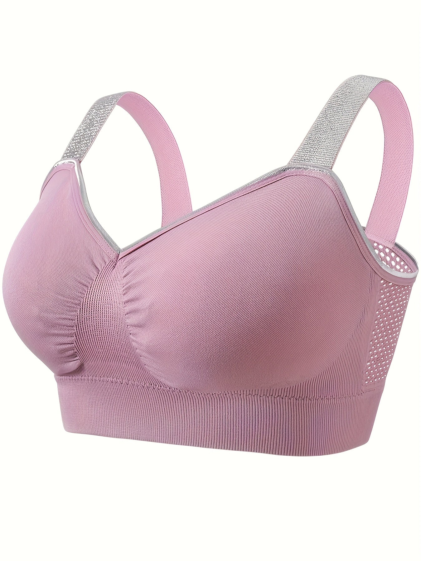 Middle Eastern Summer Thin Silvery Contrast High-End Bra Plus ./MH