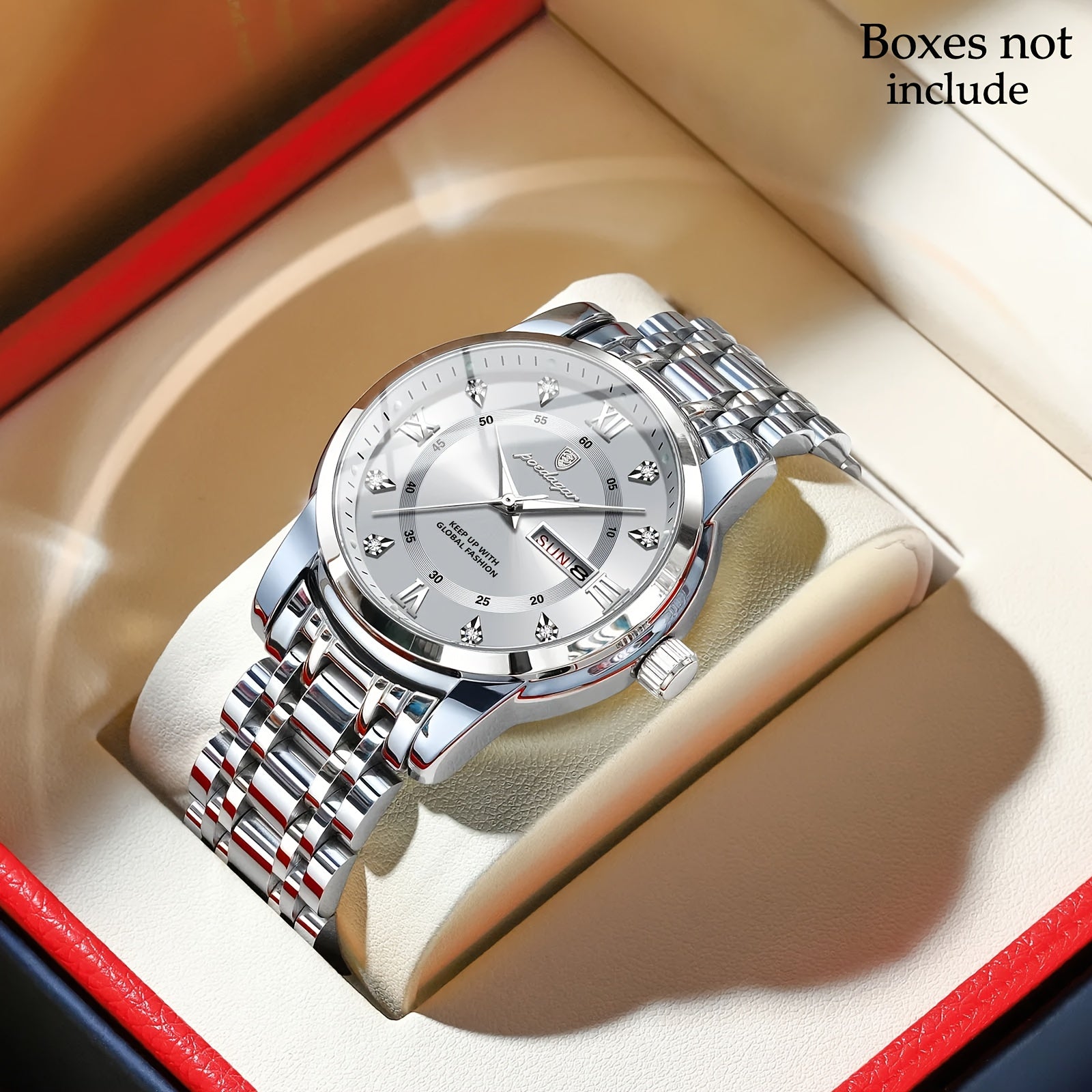 POEDAGAR Men'S Luxury Sport Watch - IPX8, Luminous Quartz Movement,