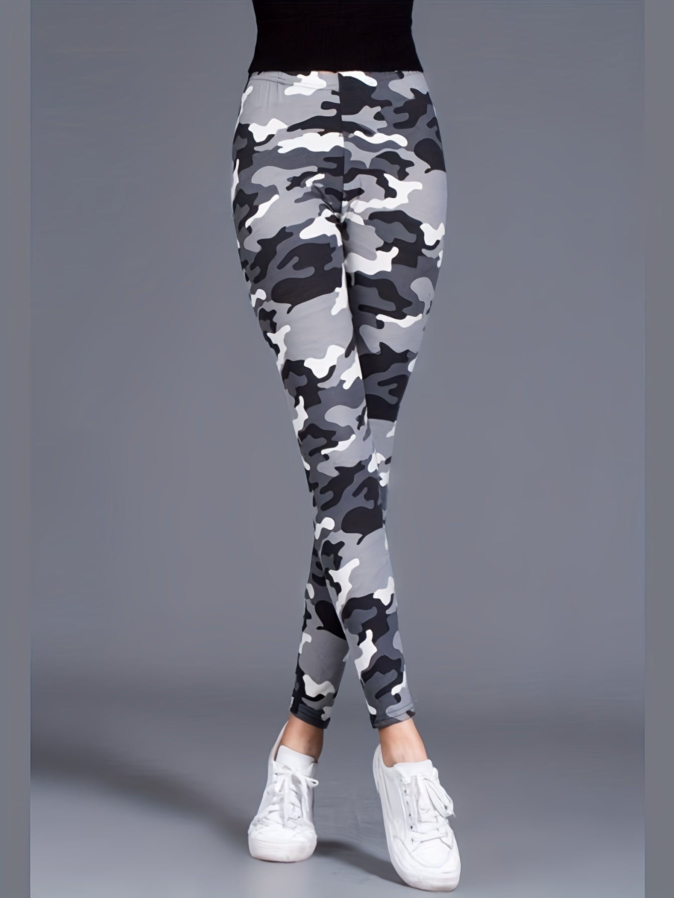 Women's Leggings Floral Printed Pants Casual High Waist Sweatpants Leggings.