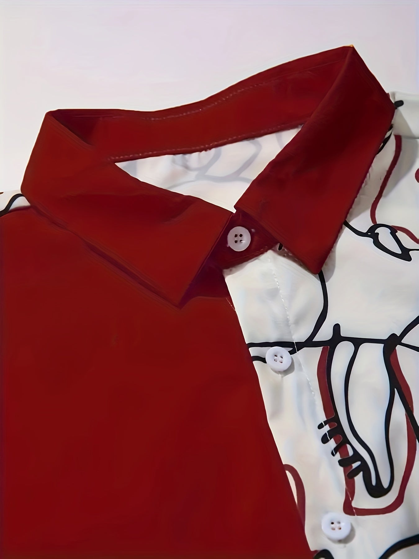 Abstract Painting Print, Men's 2Pcs Outfits, Casual Camp Collar Lapel Button Up.