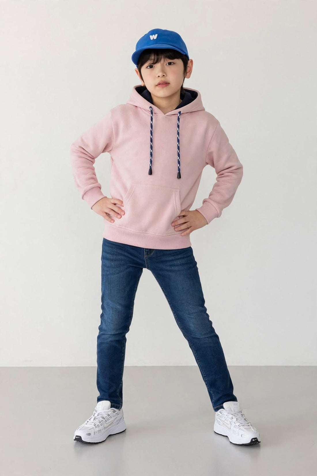 Kid's Pull-Over Solid Pink Hoodie | MH Size (2-12Years)
