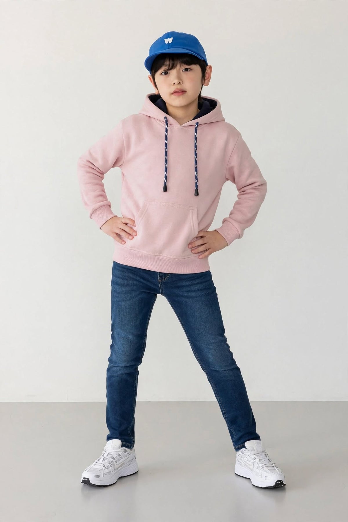 Kid's Pull-Over Solid Pink Hoodie | MH Size (2-12Years)