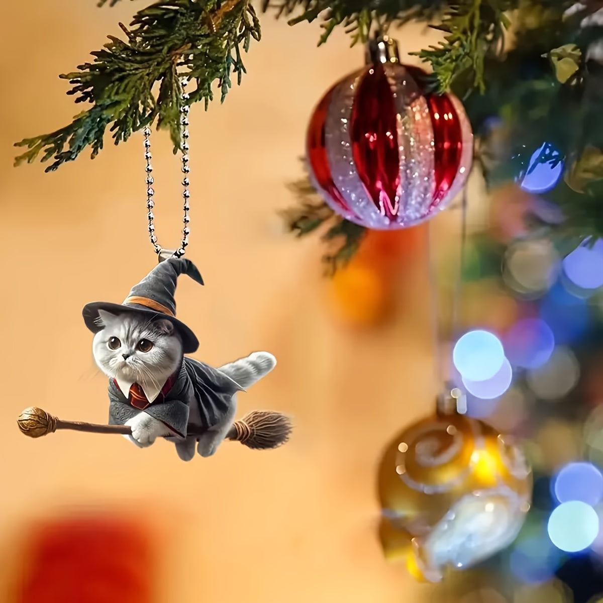 Acrylic Magic Cat Hanging Ornament For Vehicle Decoration
