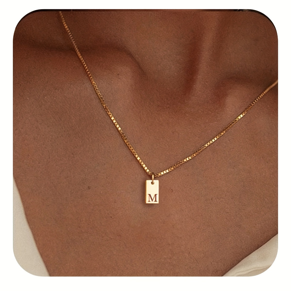 English Initial Letters Necklace 14K Gold Plated Necklace
