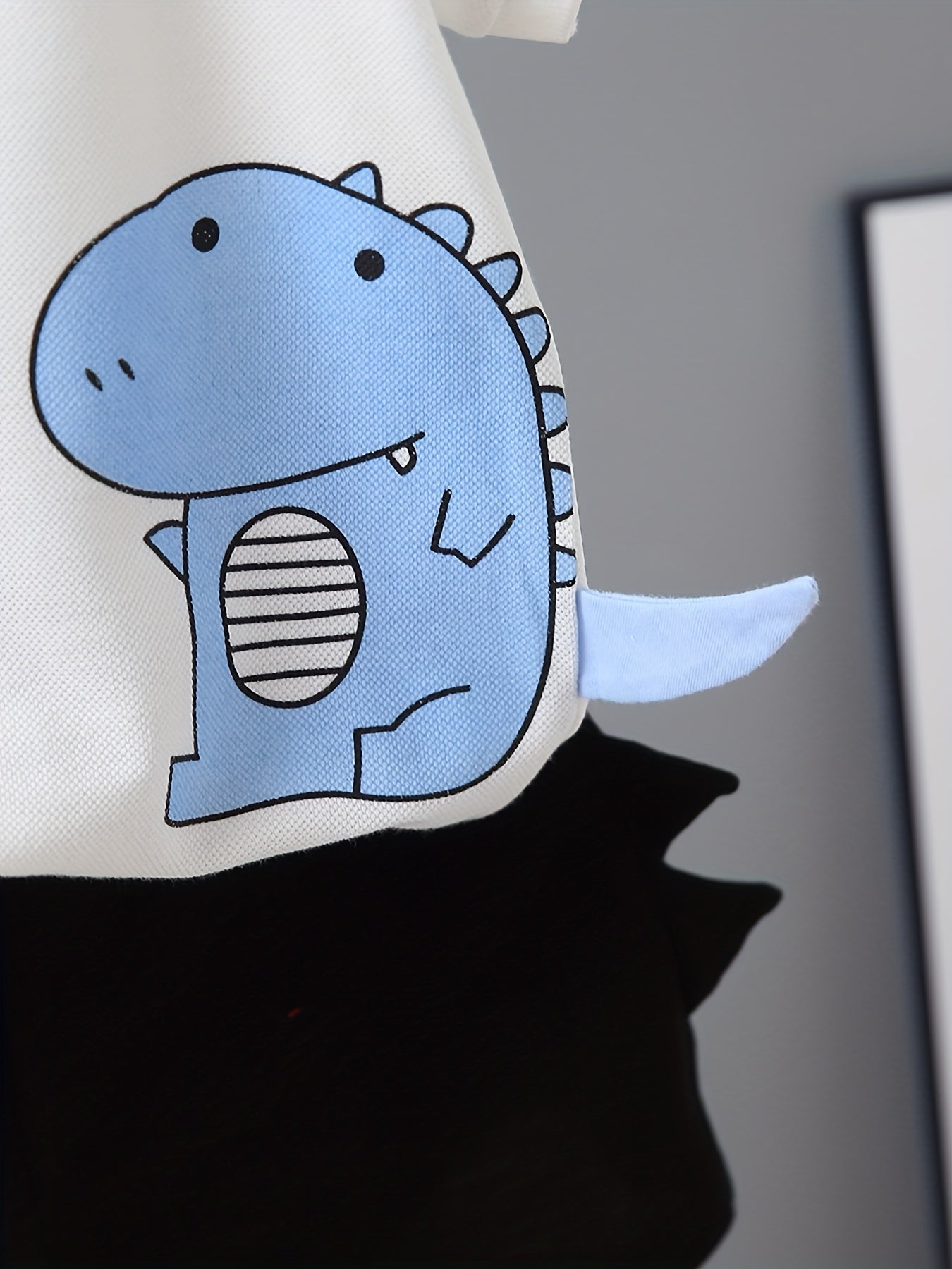 2pcs Boys Dinosaur Graphic Short Sleeve Button Shirt Tops.