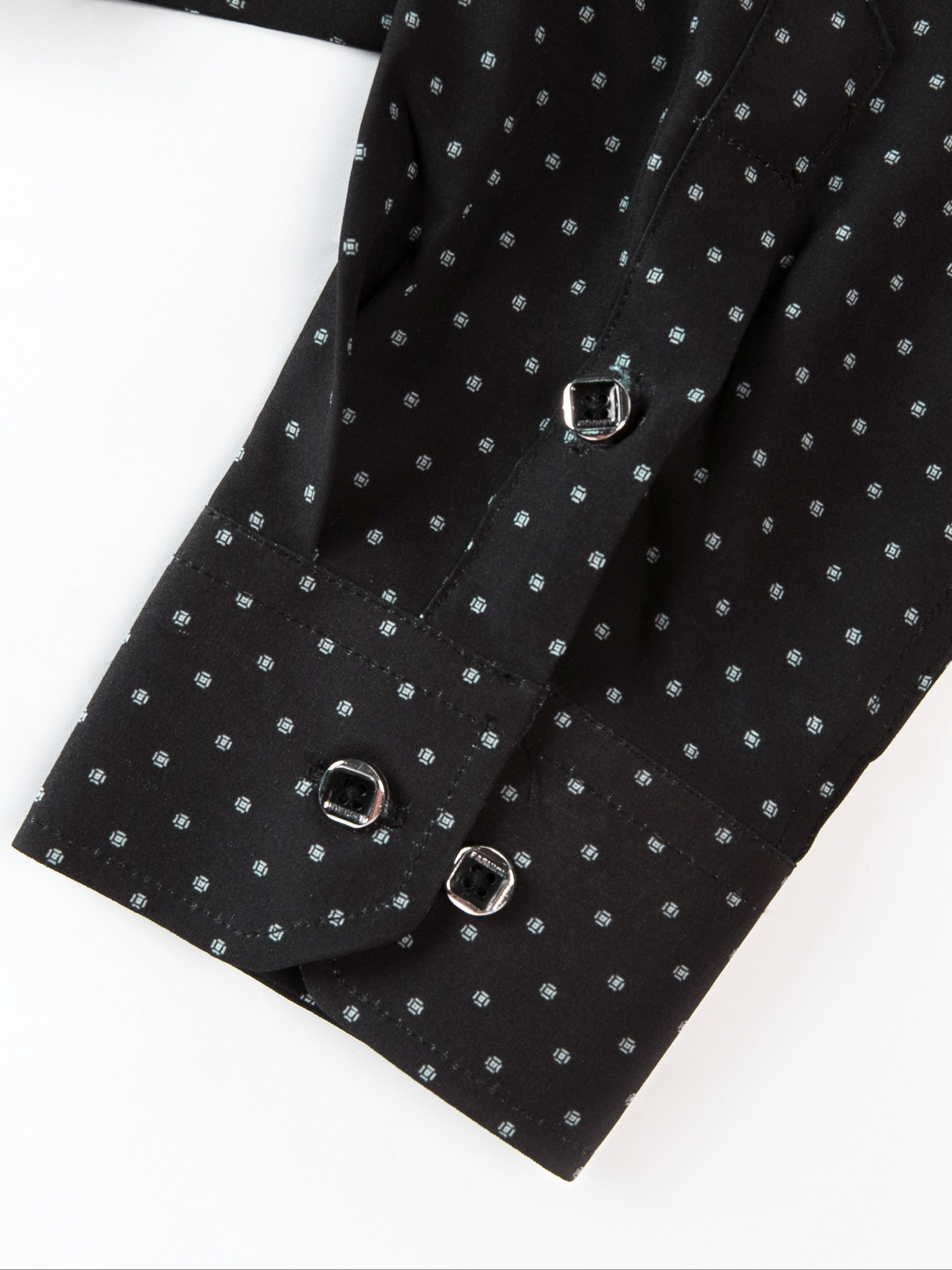 Men's Little Flowers Pattern Allover Print Lapel Collar Design Dress Shirts,