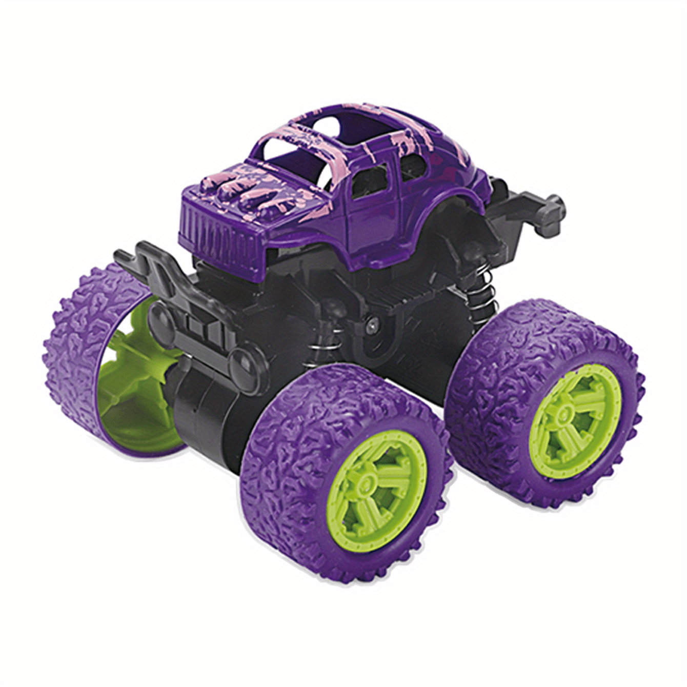 1pc Four-wheel Drive Two-way Inertial Off-road Stunt Car Can Rotate With 360° Stunt As Halloween Gift