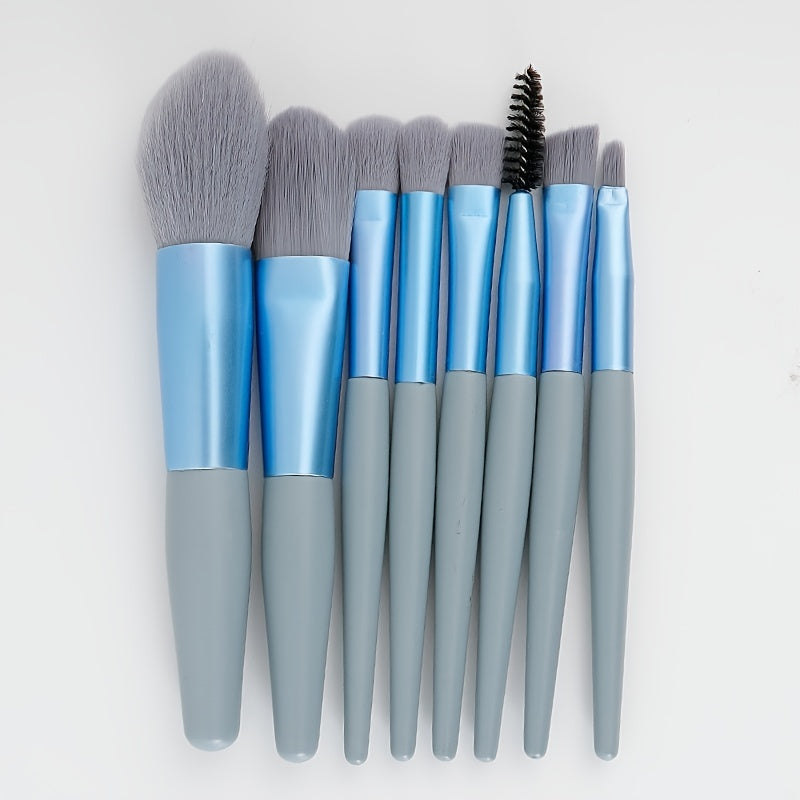 Makeup Brushes/Bags, 8pcs Portable Soft Makeup Brushes Set for Eyeshadow Foundation Powder Concealer Lip Blush Makeup (Multicolor with Bag) - Gift Set Mother'S Day Gift
