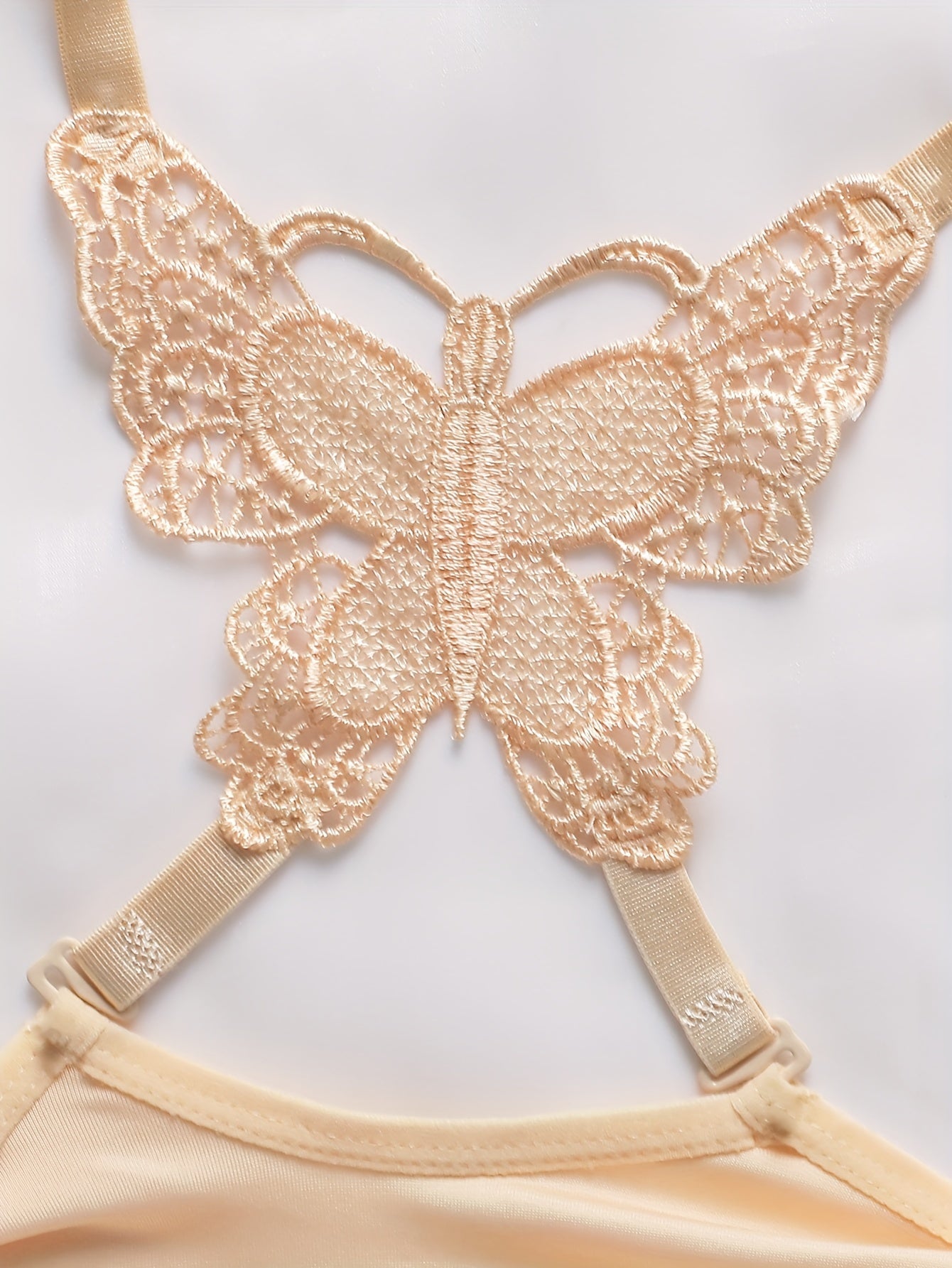 2sets Contrast Lace Underwire Bra & Panty, /MH
