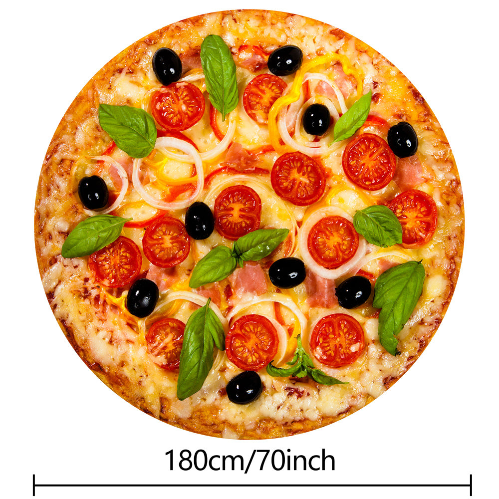 1pc Tortilla Blanket Pepperoni Pizza Blanket Realistic Donut Blanket Food Throw Blanket, Personalized Gift Blanket, Soft And Comfortable Facecloth Round Blanket Cookies Blanket Novelty Realistic Cookies Throw Blanket