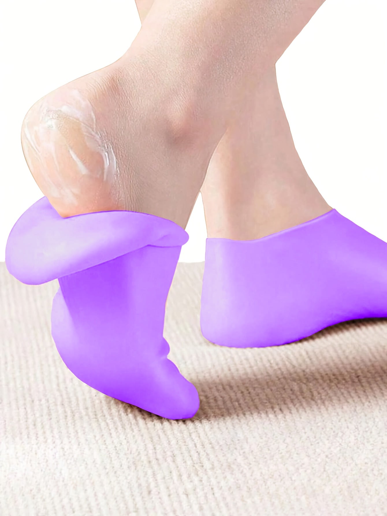1Pair Silicone Socks for Dry Cracked Feet, Women's./MH