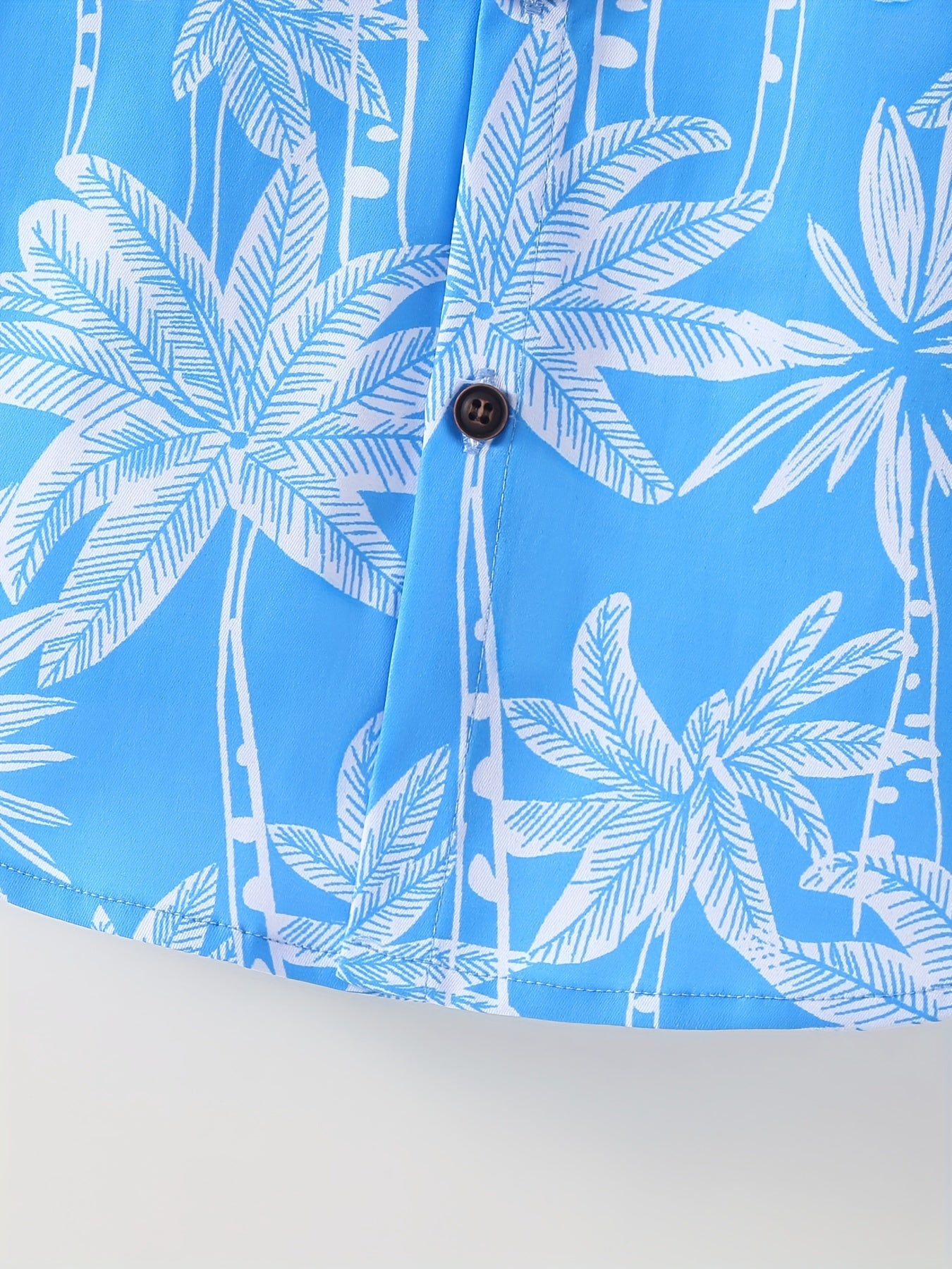 Funny Shirts For Boys Trendy Shirts Coconut Tree Pattern Print Short Sleeve.