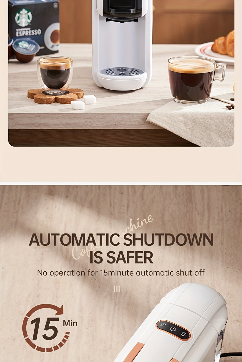 1pc Coffee Maker For Single Pods CAFELFFE 4 In 1 Coffee Machine Hot/Cold Dolce Gusto Milk Nespresso Capsule ESE Pod Ground Coffee Cafeteria 19Bar Teacher's Day Halloween Christmas Wedding Birthday Valentines Day Gift Coffee T