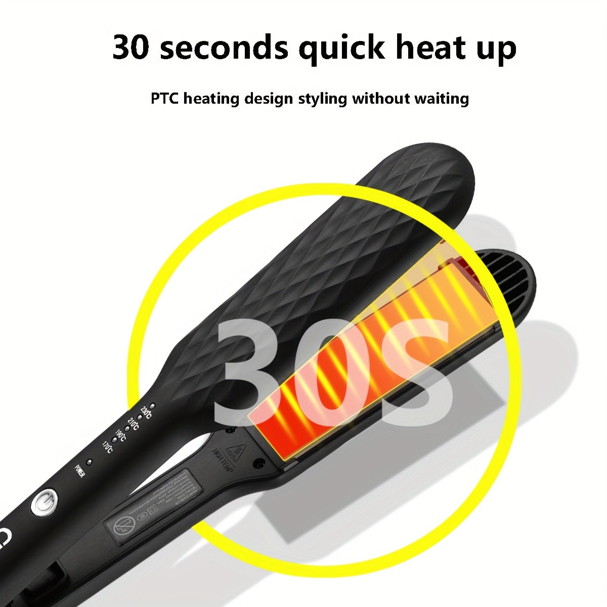 CRASTS 2-in-1 Straightening & Curling Iron with Dual Plates,