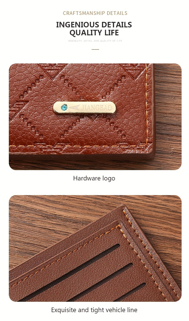 Men's Short Wallet, Multi-card Card Holder, Bifold Wallet, Gift For Men