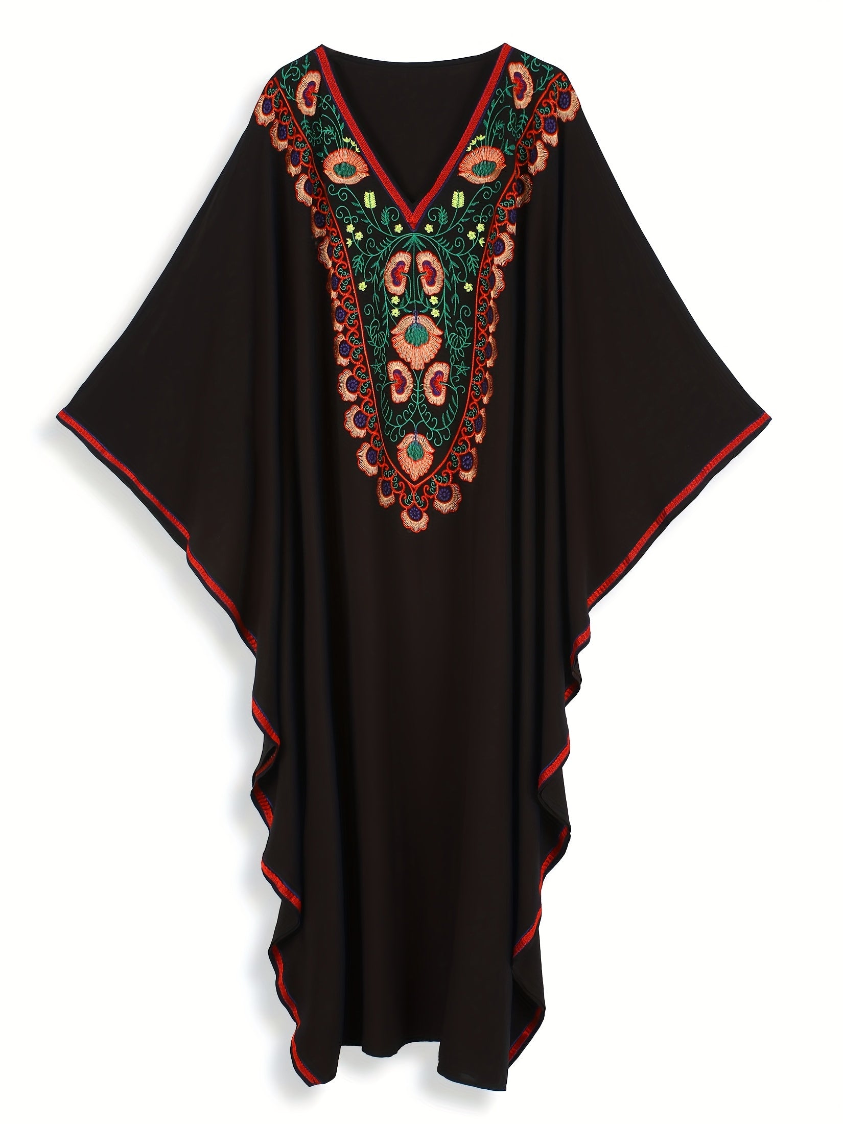 EDOLYNSA Women's Maxi Kaftan - Long Sleeve ./MH