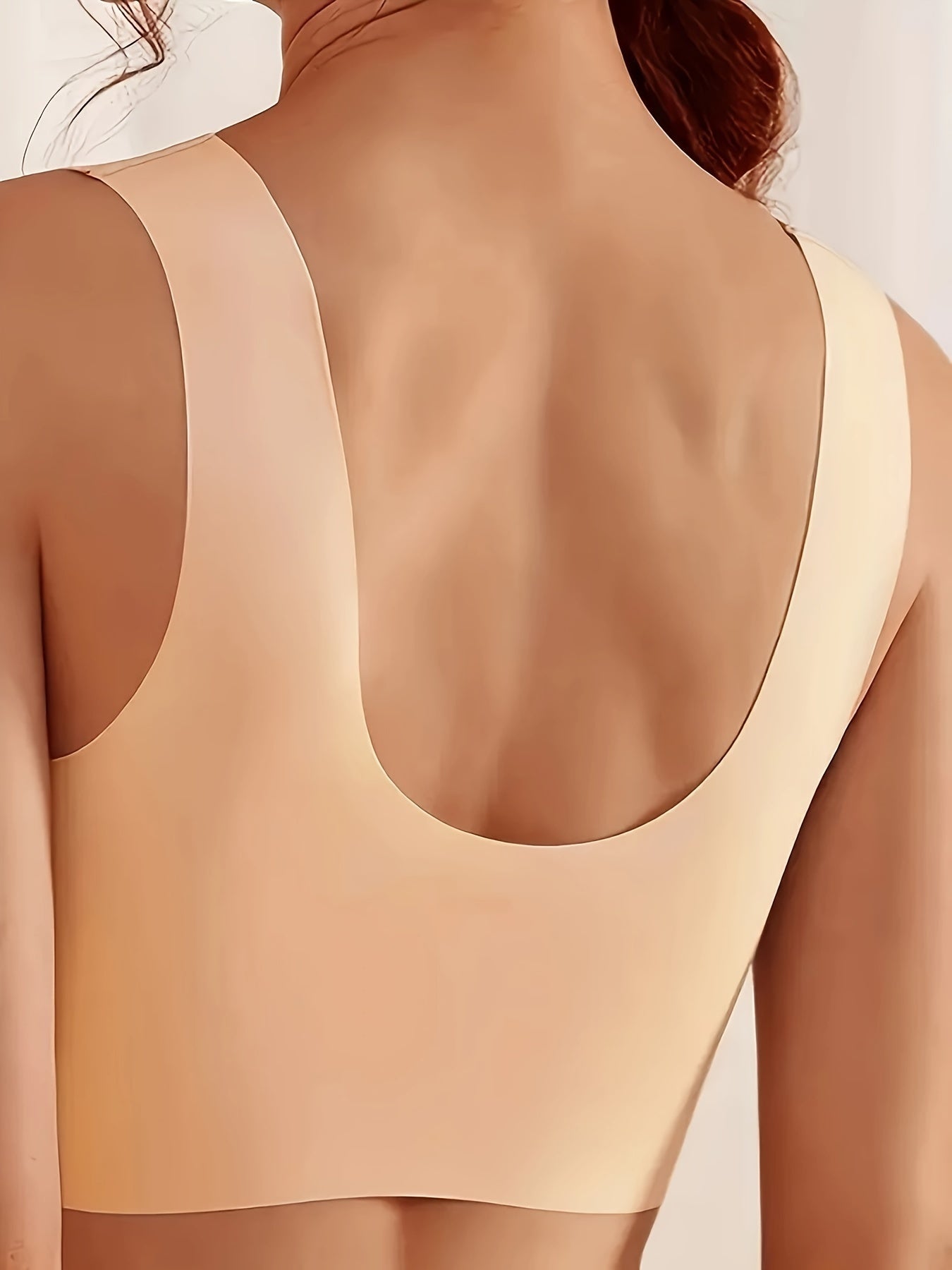 Comfy Chic Wireless Mesh Tank Bra - Soft Push-Up Support,/MH