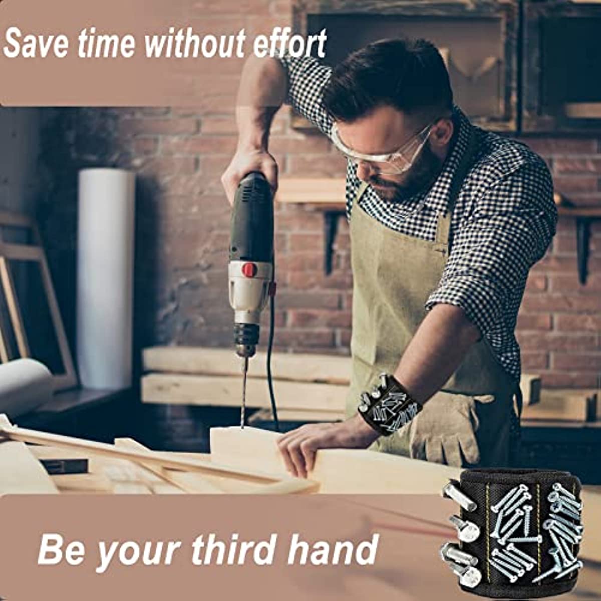 The Ultimate DIY Tool: Magnetic Wristband For Holding Screws.