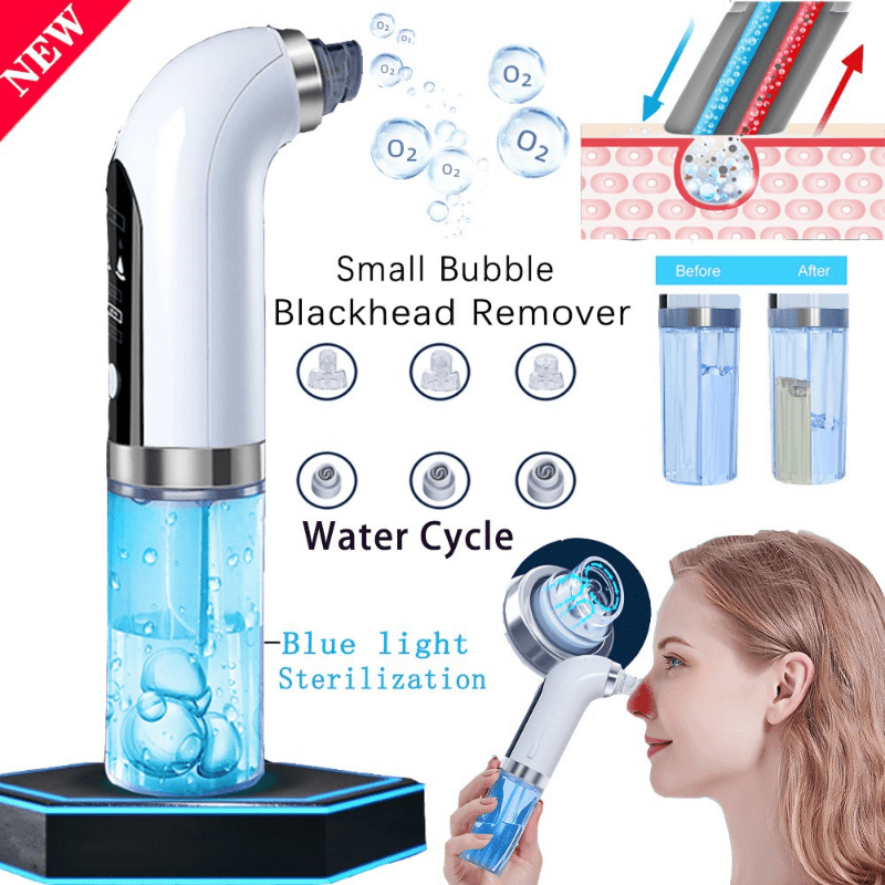 Electric Vacuum Blackhead Acne Pore Cleaner Water Cycle Skin Deep .