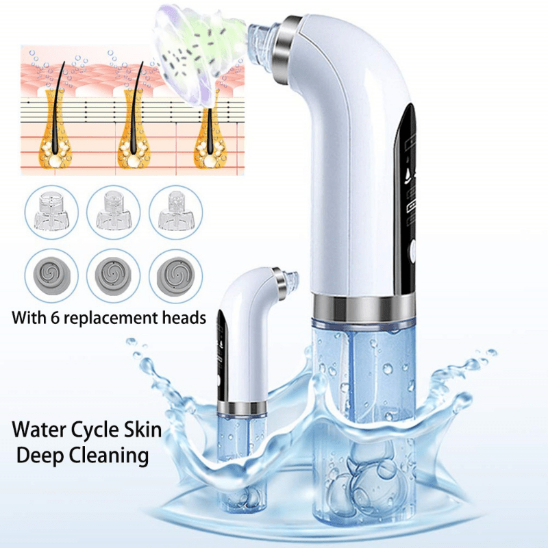 Electric Vacuum Blackhead Acne Pore Cleaner Water Cycle Skin Deep .