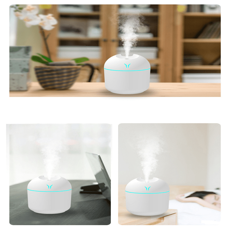 1pc USB colorful humidifier, Cute Cool Mist Humidifier with LED Light - Refreshes Room, Plants, and Car - Perfect for Home, Office, and School - Great Gift for Holidays and Back to School