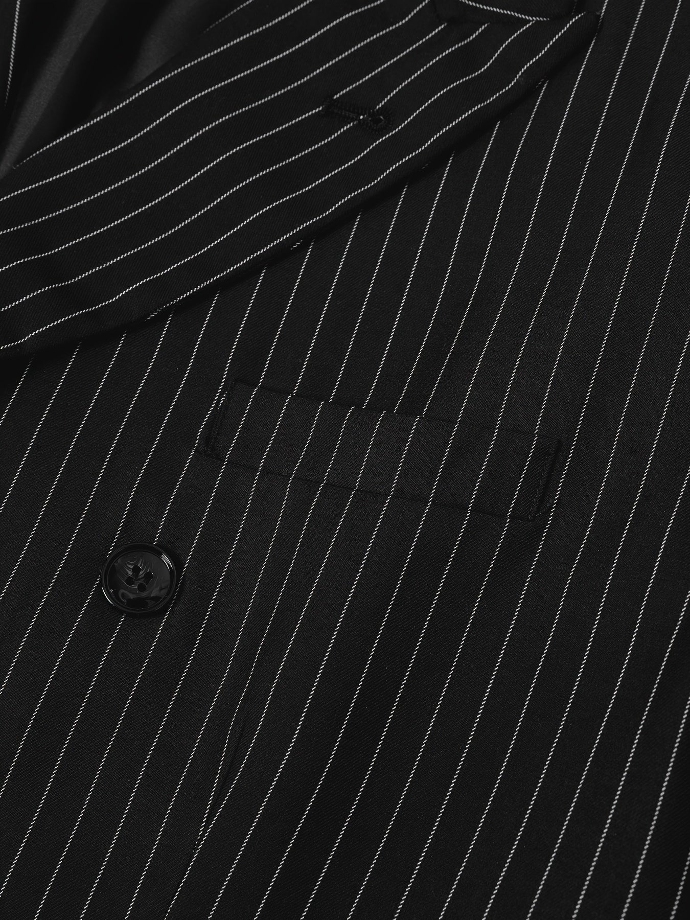 2-Piece Men's Light Business Style Double Breasted Striped Suit Set,