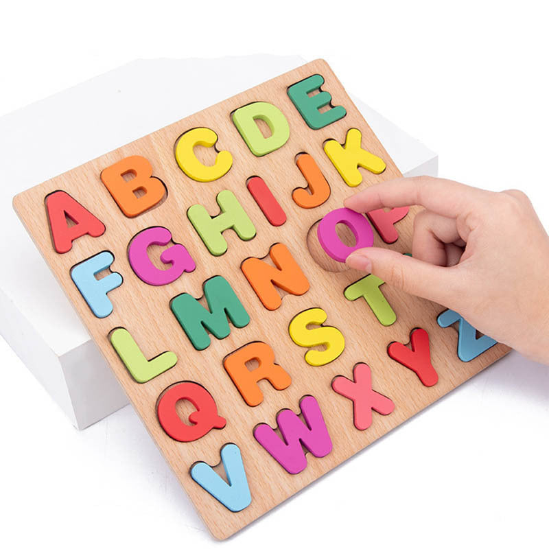 Boost Your Child's Learning With Alphabet Matching Wooden Puzzles - Perfect Gift, Halloween/Christmas Gift