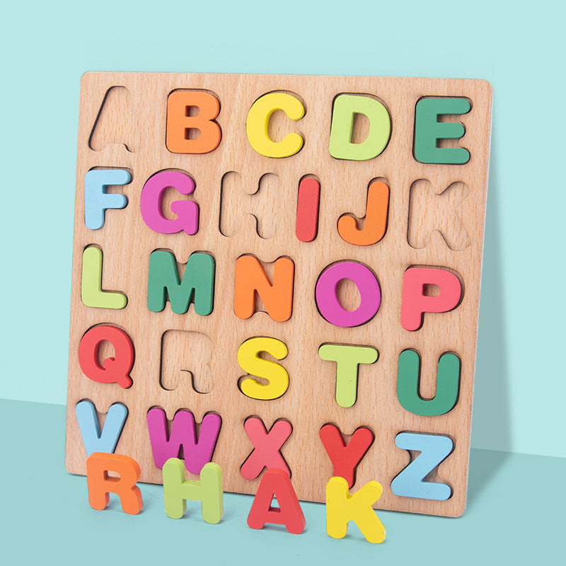 Boost Your Child's Learning With Alphabet Matching Wooden Puzzles - Perfect Gift, Halloween/Christmas Gift