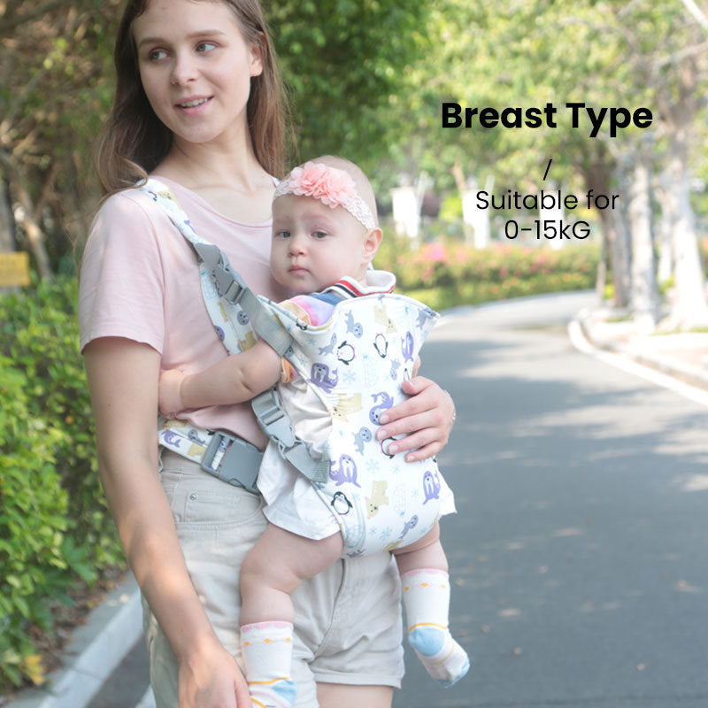 Cartoon Baby Carrier 0-48 Month Ergonomic Infant Kid Baby Hip-seat Sling Front Facing Baby Wrap Carrier For Baby Accessories, Christmas Halloween Thanksgiving Day Gift