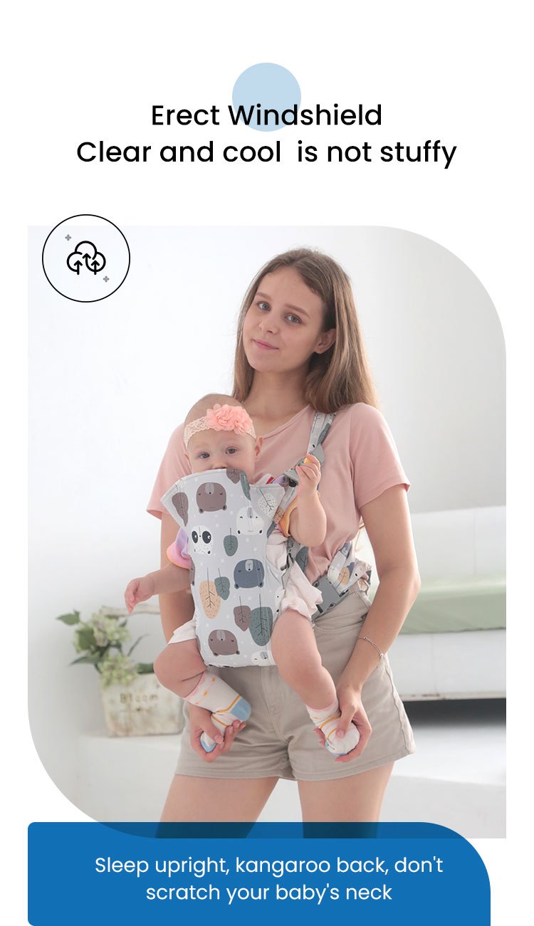 Cartoon Baby Carrier 0-48 Month Ergonomic Infant Kid Baby Hip-seat Sling Front Facing Baby Wrap Carrier For Baby Accessories, Christmas Halloween Thanksgiving Day Gift