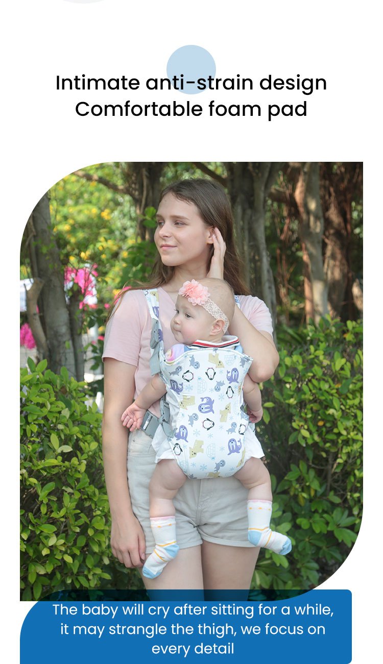 Cartoon Baby Carrier 0-48 Month Ergonomic Infant Kid Baby Hip-seat Sling Front Facing Baby Wrap Carrier For Baby Accessories, Christmas Halloween Thanksgiving Day Gift