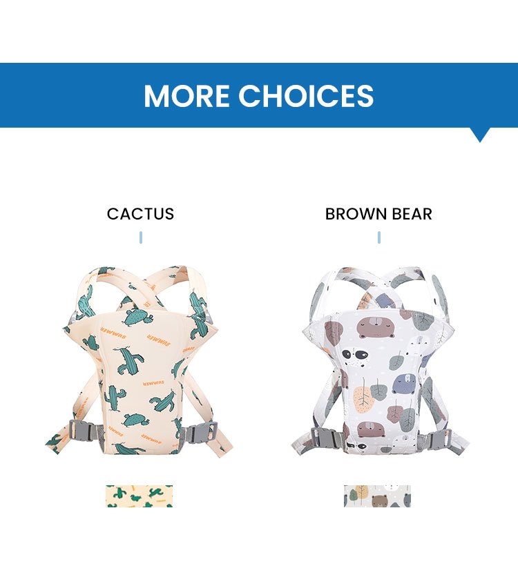 Cartoon Baby Carrier 0-48 Month Ergonomic Infant Kid Baby Hip-seat Sling Front Facing Baby Wrap Carrier For Baby Accessories, Christmas Halloween Thanksgiving Day Gift