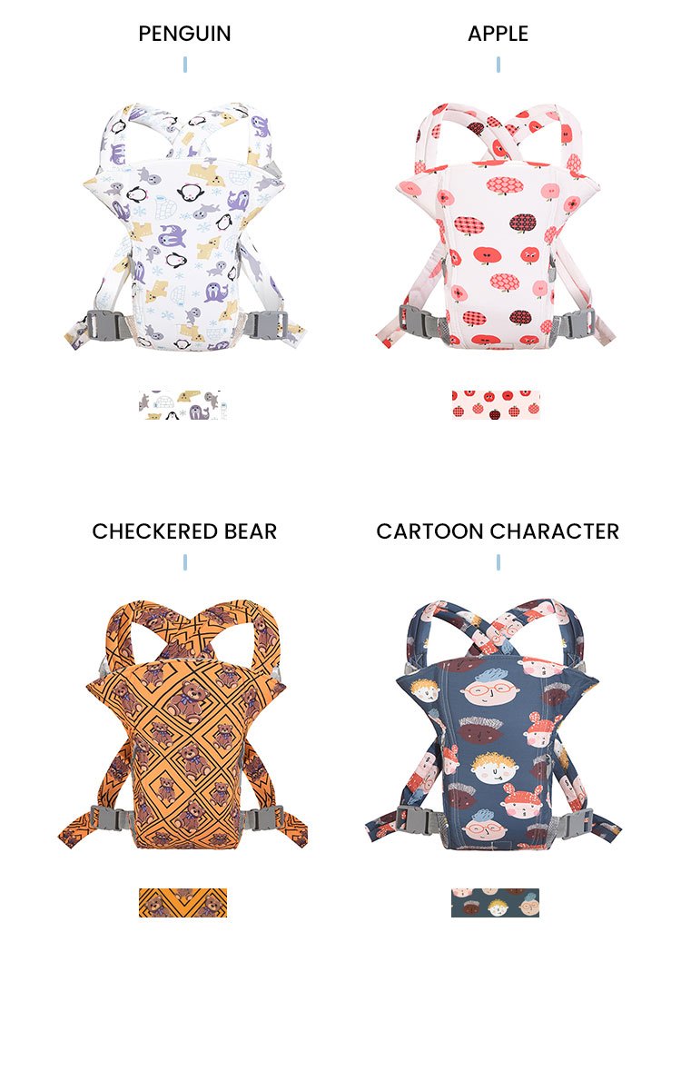 Cartoon Baby Carrier 0-48 Month Ergonomic Infant Kid Baby Hip-seat Sling Front Facing Baby Wrap Carrier For Baby Accessories, Christmas Halloween Thanksgiving Day Gift