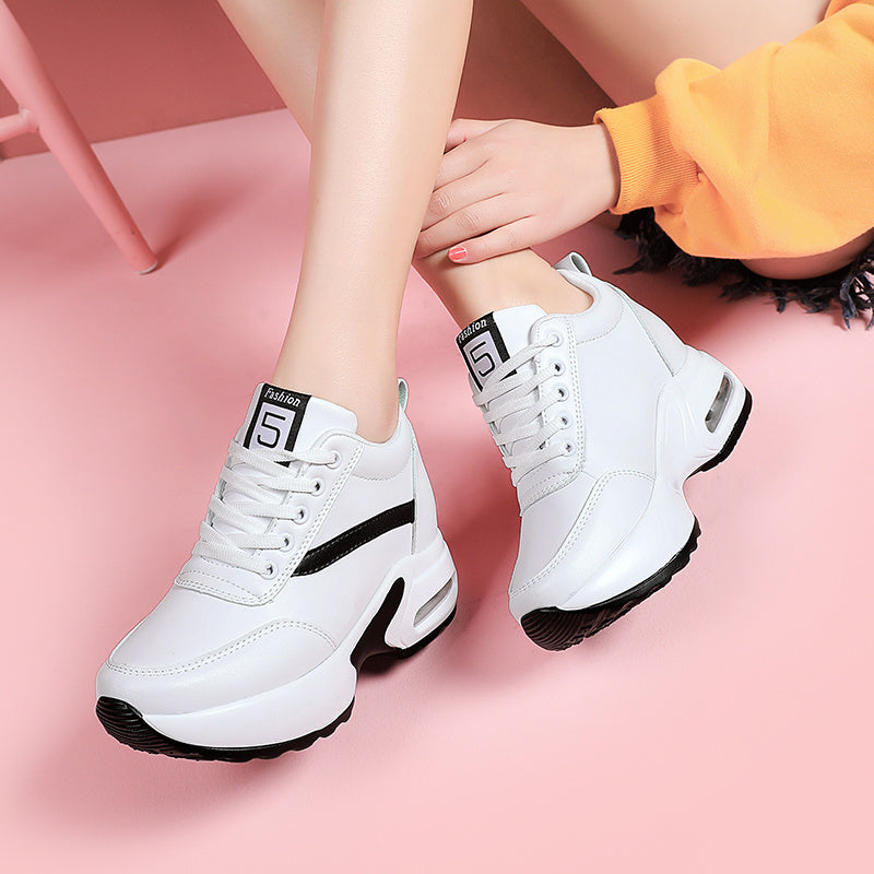 Flying Woven Mesh Inner Wedge Sneakers,
