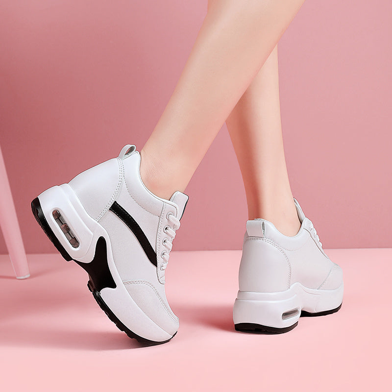 Flying Woven Mesh Inner Wedge Sneakers,