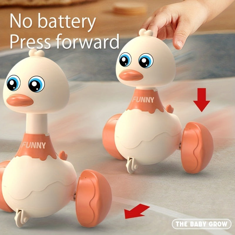 Children's Press Toy Car, Cute Swing Duck, No Battery Required Before Press Christmas New Year Birthday Gifts For Boys Girls Halloween Gift