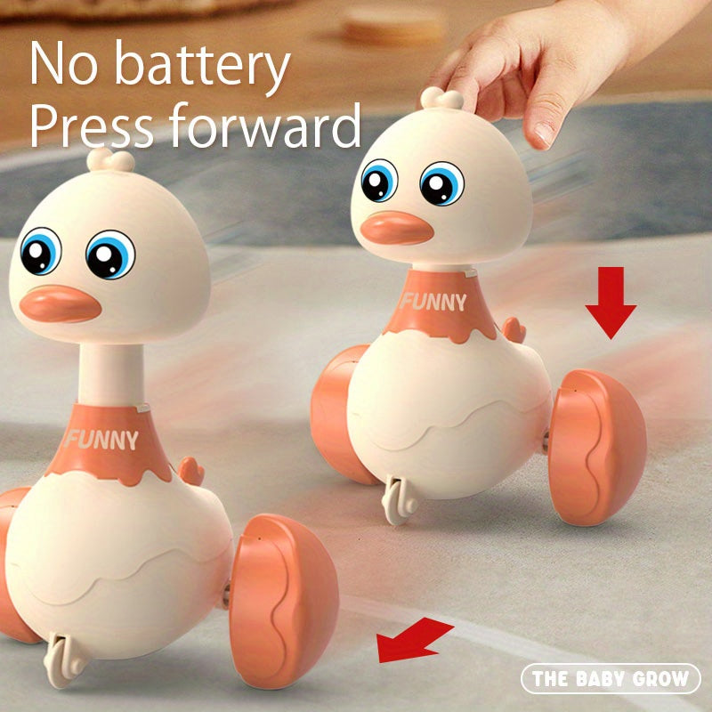 Children's Press Toy Car, Cute Swing Duck, No Battery Required Before Press Christmas New Year Birthday Gifts For Boys Girls Halloween Gift