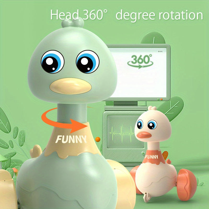 Children's Press Toy Car, Cute Swing Duck, No Battery Required Before Press Christmas New Year Birthday Gifts For Boys Girls Halloween Gift