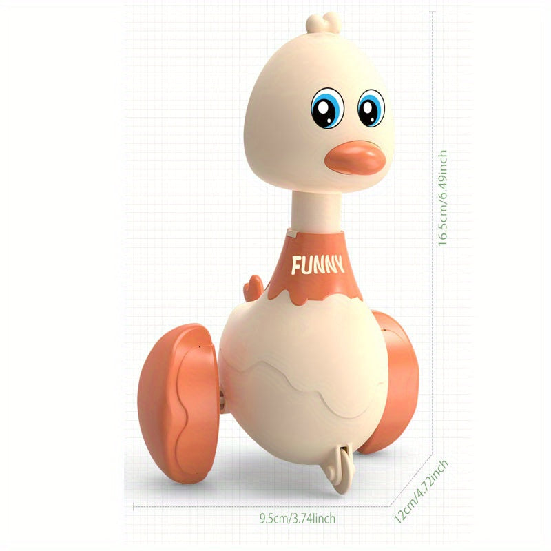 Children's Press Toy Car, Cute Swing Duck, No Battery Required Before Press Christmas New Year Birthday Gifts For Boys Girls Halloween Gift