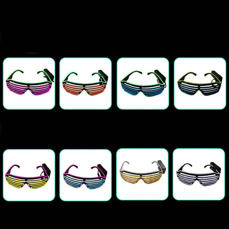 EL Luminous Glasses, Blinds LED Glasses, Bar Party Luminous Props, LED Flashing Glasses Easter gift Easter Gift Halloween Gift
