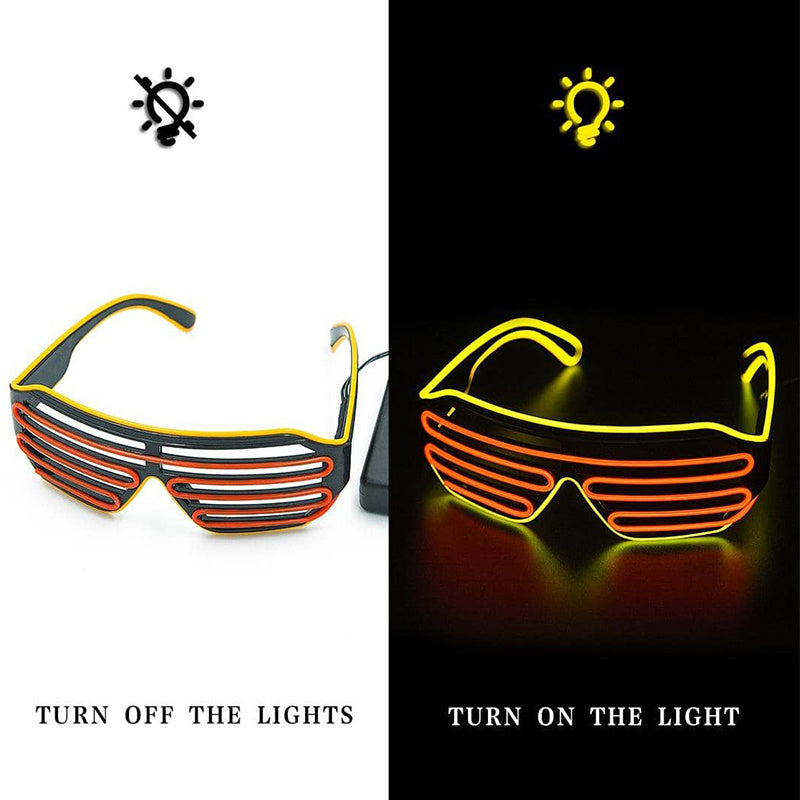 EL Luminous Glasses, Blinds LED Glasses, Bar Party Luminous Props, LED Flashing Glasses Easter gift Easter Gift Halloween Gift