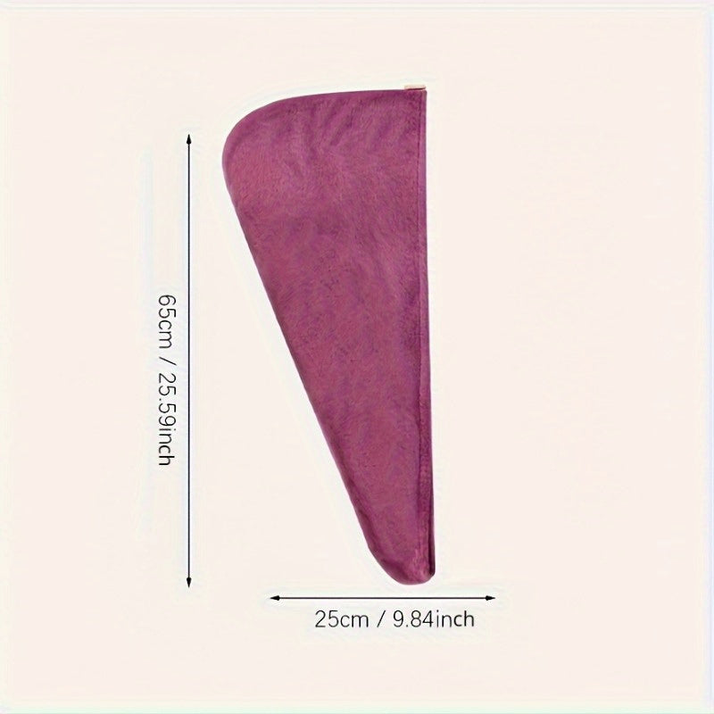 1/2/3pcs Rainbow Embroidered Hair Towel With Button, Soft Hair Drying Cap, Cute Solid Color Hair Towel For Bathroom, Absorbent Quick Drying Hair Wrap Towel For Women, Bathroom Supplies