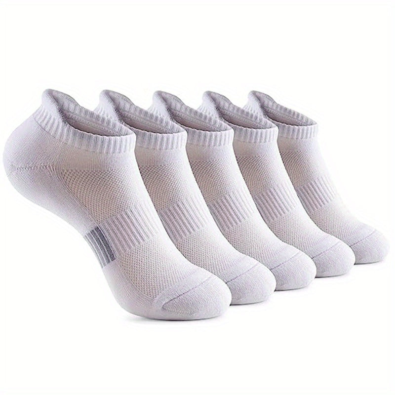 3/6/10 Pairs Outdoor Sports Socks, Women's Athletic Running Comfort Running Socks Cushioned Low Cut Socks