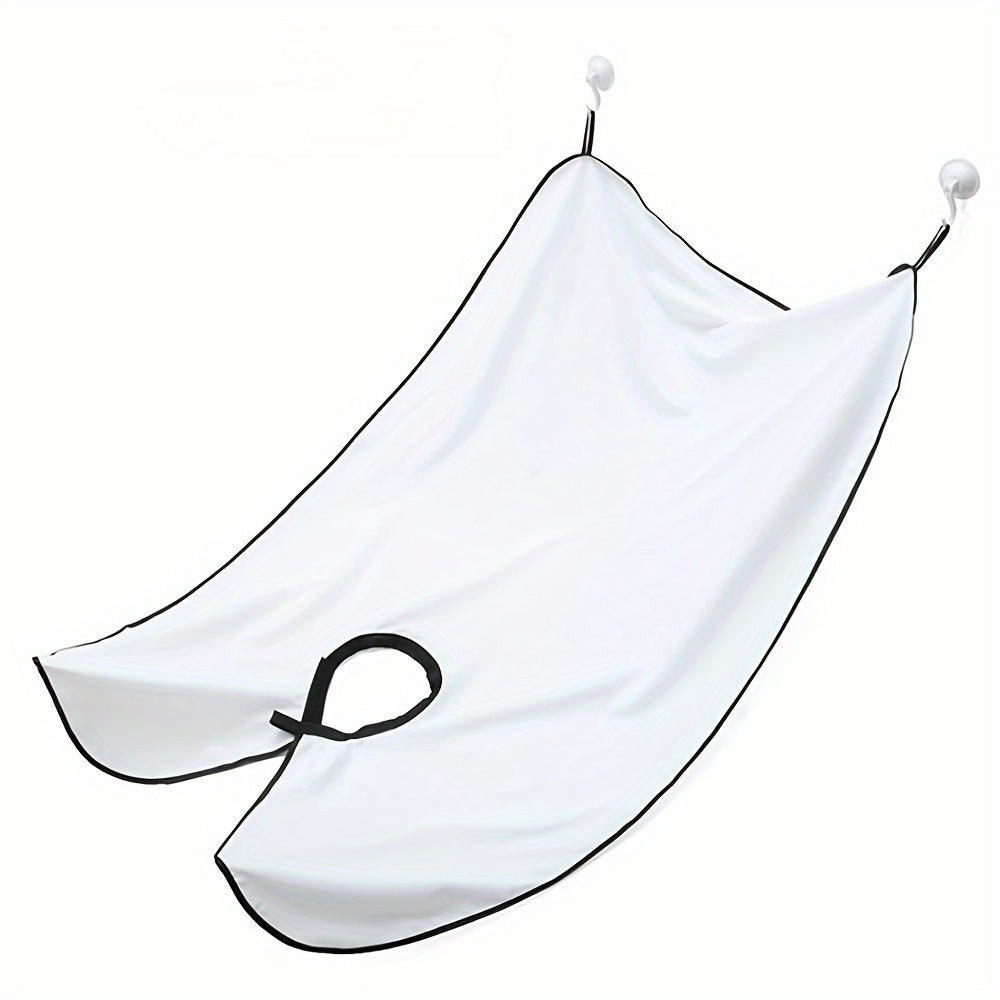 Beard Shaving Apron Bib, Unscented Trimmer Holder Rack, Bathroom Organizer for Beard and Mustache, Practical Shaver Holder Gift for Men, No Power Supply Needed