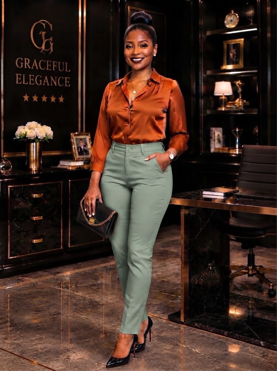 Women’s High Waist Skinny Slim Fit Colored Trousers | Stretch Twill Cotton | Office & Casual Wear | Size 26”–36”| MH