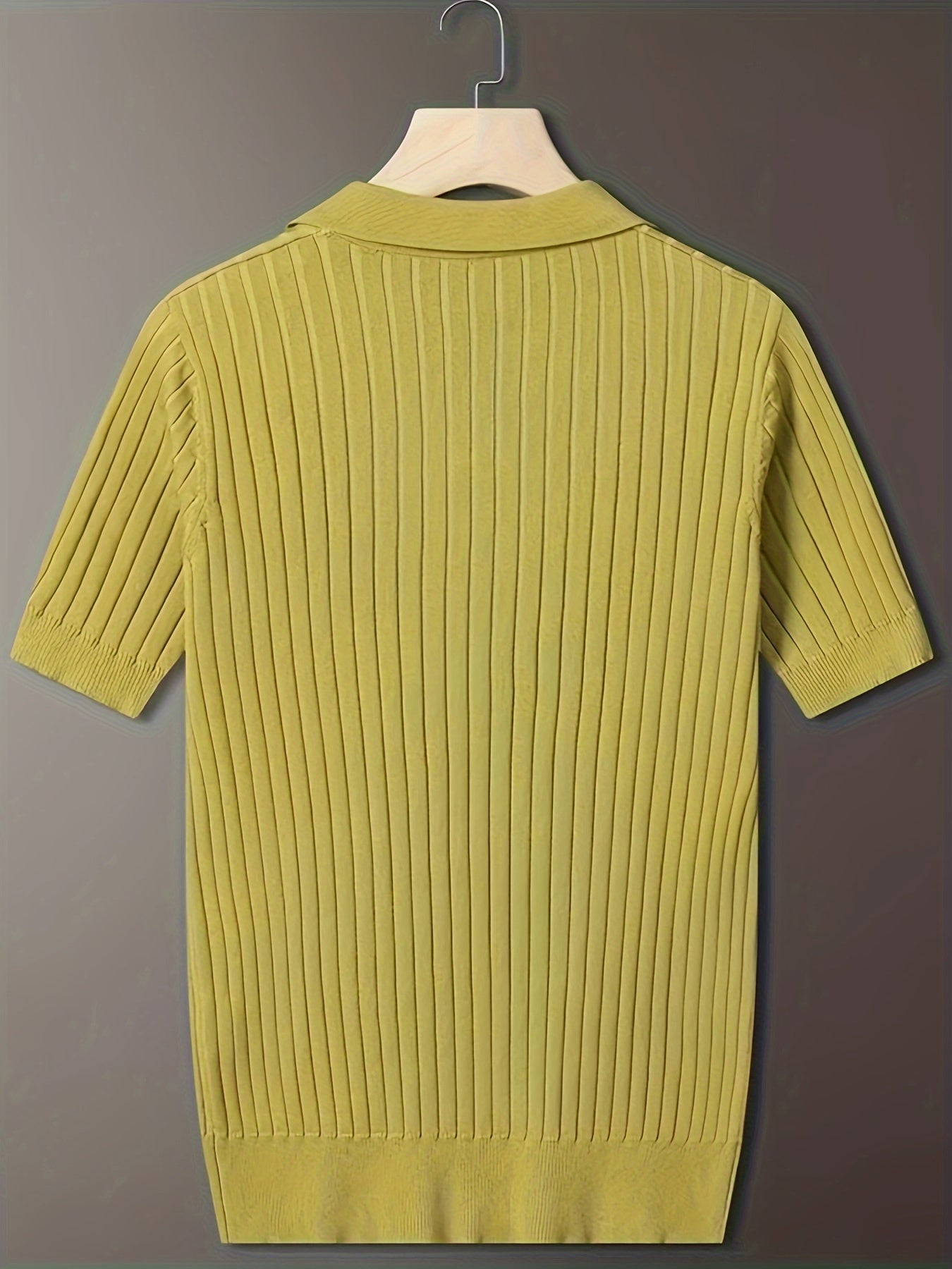 Men's Stripe Pattern Sweater, Casual Breathable Medium Stretch .