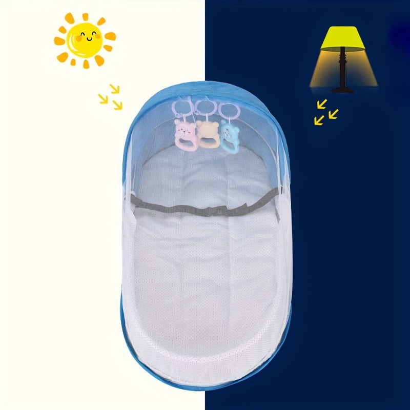 Baby Portable Crib Lounge Chair, Baby Travel Cot, Indoor And Outdoor Foldable Carry Cot, For 0-18 Months Baby, Christmas, Halloween, Thanksgiving Day Gift Easter Gift